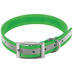 Collare per cani Biothane Biogold Reflex Green