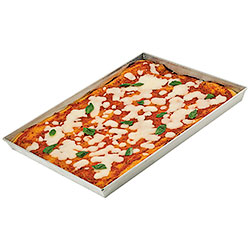 Teglia Alluminio Rettangolare per Pizze e Crostate