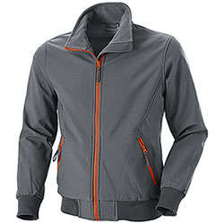Bomber uomo Bruges Waterproof Softshell 3 Layers Grey Orange 