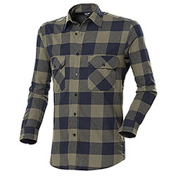 Camicia flanella Cotton Flannel Green Black