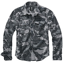 Brandit Camicia Vintage Grey Camo