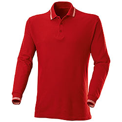 Polo piquet Manica Lunga Red