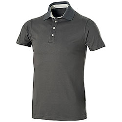 Polo uomo manica corta Fashion Neck Italy Dark Grey