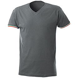 T-Shirt uomo Nation Collo a V Grey