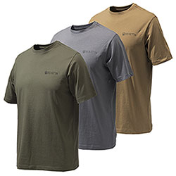 Set 3 T-Shirt uomo Beretta Corporate Green-Coyote-Grey