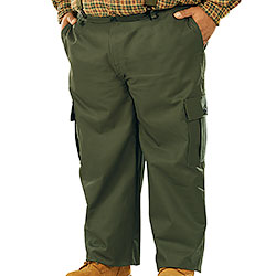 Pantaloni Oversize Caccia Green