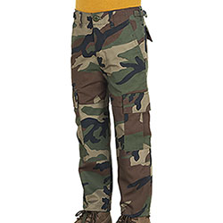 Pantaloni Bambino US BDU Style Woodland Camo