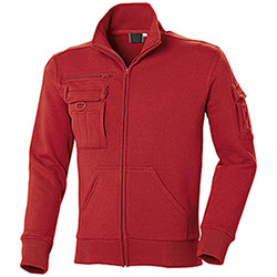 Felpa uomo Full Zip New Multiutility Red
