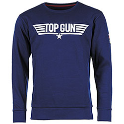 Felpa Girocollo Top Gun Navy