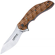 Coltello Fox Knives Flipper Inox N690Co HRC 58-60 Manico Legno