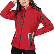 Giacca Donna Softshell Tech 3 Layer Nordic Red