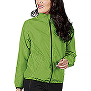 Giacca Impermeabile Donna Rip-Stop Green Fluo 