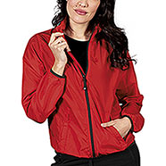 Giacca Impermeabile Donna Rip-Stop Red