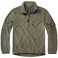 Brandit Pile Fleece Troyer Rip-Stop Olive