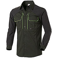 Camicia uomo Blatex Cotton Stretch Green-Green Fluo