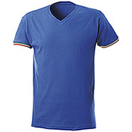 T-Shirt uomo Nation Collo a "V" Royal