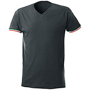 T-Shirt collo a V World Cup Black