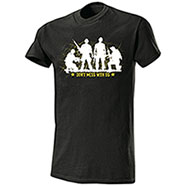 T-Shirt Don't Mess With Us Military Black