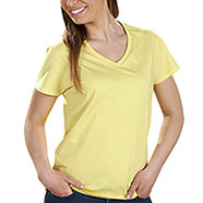 T-Shirt Donna  Collo V Cornsilk