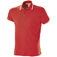 Polo Fruit of the Loom Premium Tipped Red