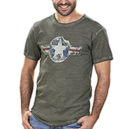 T-Shirt uomo Kalibro Vintage Star Green