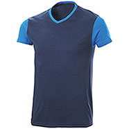 T-Shirt uomo Trendy Bicolor Blu Denim-Sky