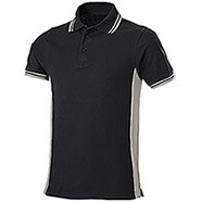 Polo Piquet Black-Light Grey