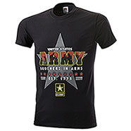 T-Shirt Fruit of the Loom Army Brothers In Arms Black