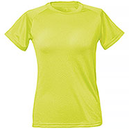 T-Shirt Donna Sport Dry Fit Yellow Fluo