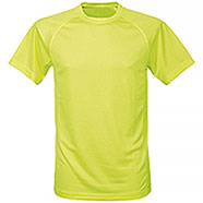 T-Shirt Sport Dry Fit Yellow Fluo