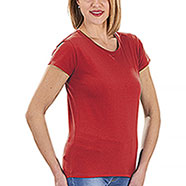 T-Shirt Donna Miami Beach Cotton Red