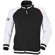 Felpa uomo Full Zip Zurich Black White