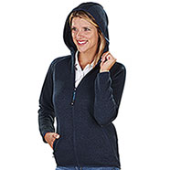 Felpa con cappuccio Donna Best Navy Full Zip