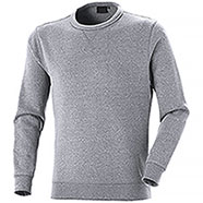 Felpa Girocollo uomo Cotton Trend Melange Light Grey 