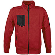 Felpa Full Zip Multipocket Red