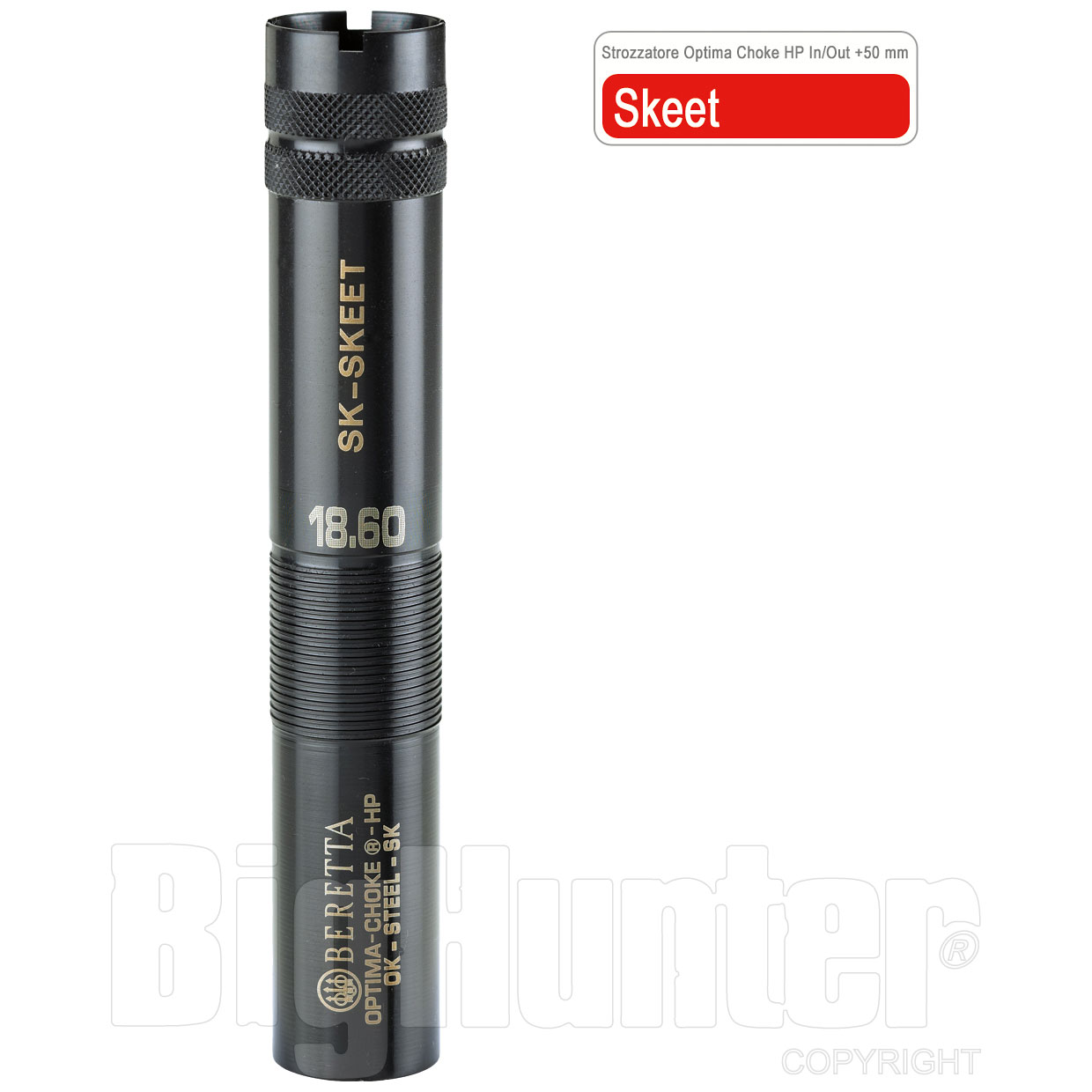 Strozzatore Beretta Skeet Optima Choke HP In/Out + 50 mm Cal.12