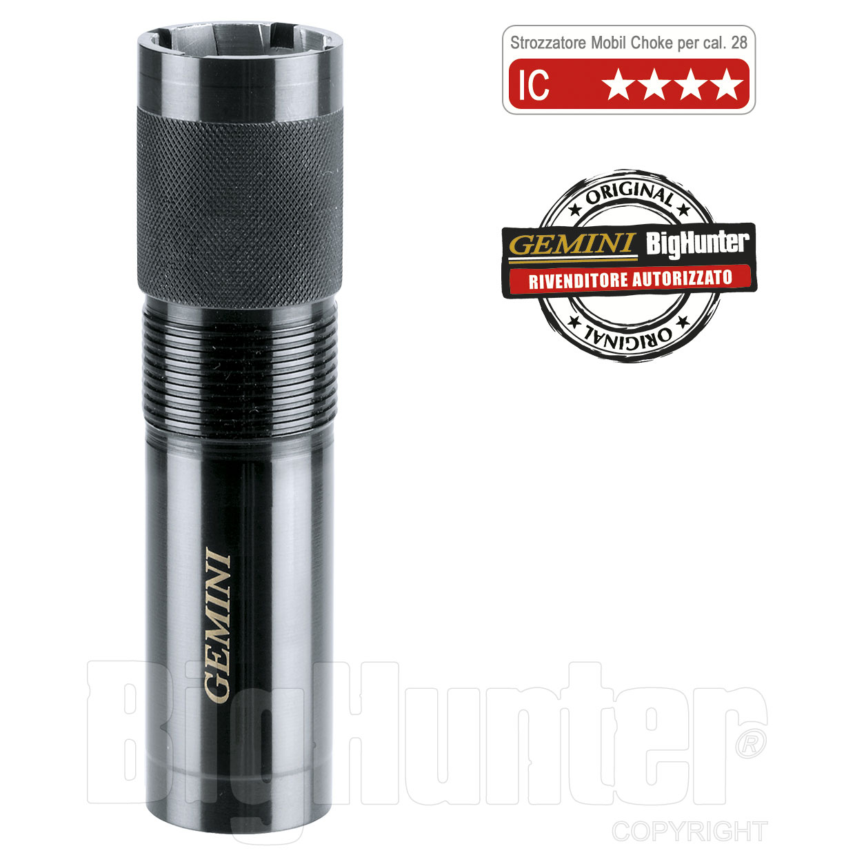 Strozzatore Gemini Cal. 28 IN/OUT + 20 mm IC**** Mobil Choke