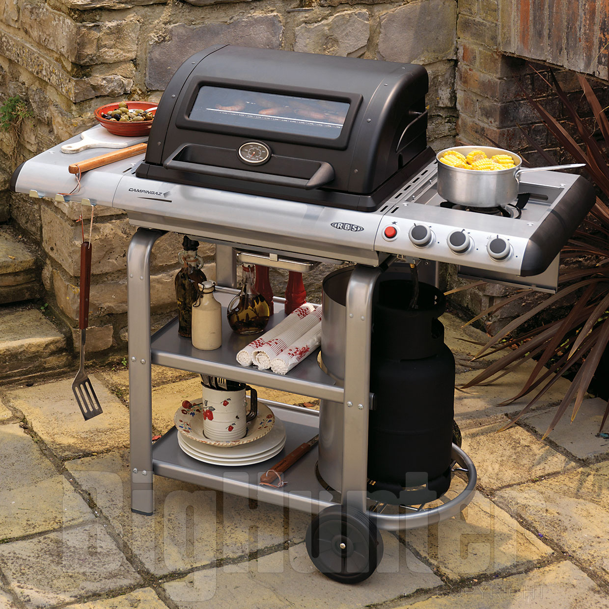 Campingaz 78768-65 C-Line 1900-D RBS Barbecue a Gas, 10,1 Kw