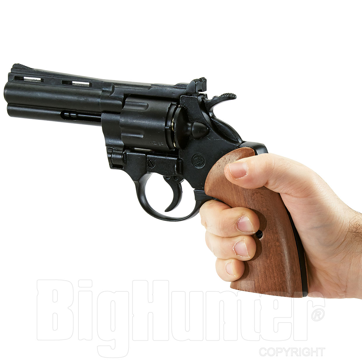 Pistola a Salve Scacciacani Mod. Phyton Revolver Calibro 38mm colore Nero
