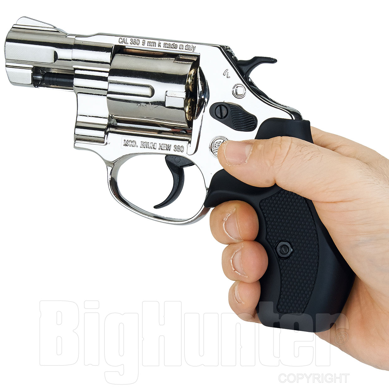Revolver Bruni 380 replica a fogueo + 10 balas salva :: Capes Colina