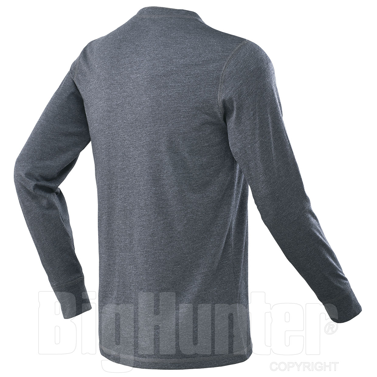 T-Shirt Manica Lunga Henley Dark Grey