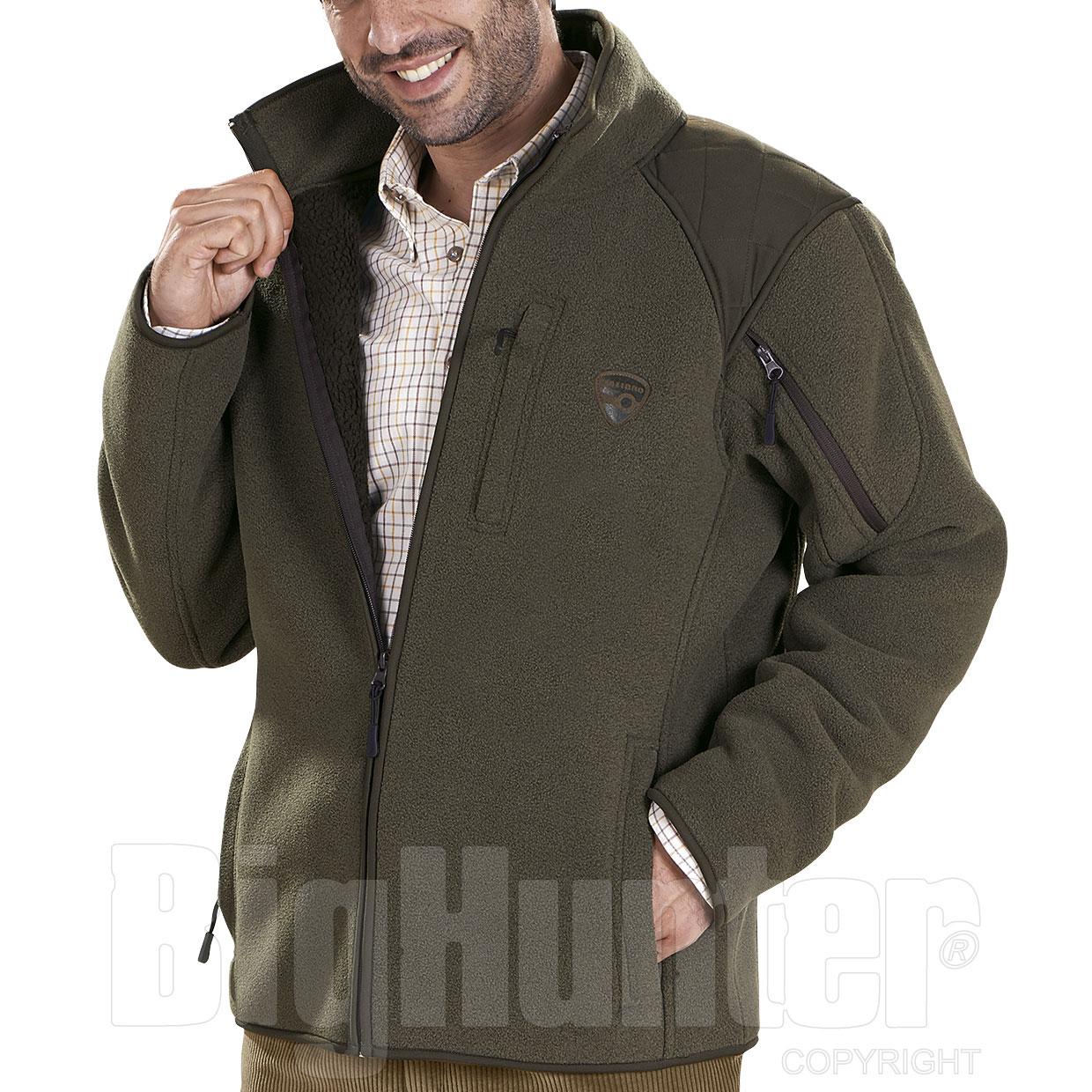 per autunno e inverno streetwear con tasche multiple Bekleidung Giacca in pile da uomo giacca funzionale giacca sportiva da caccia con cappuccio
