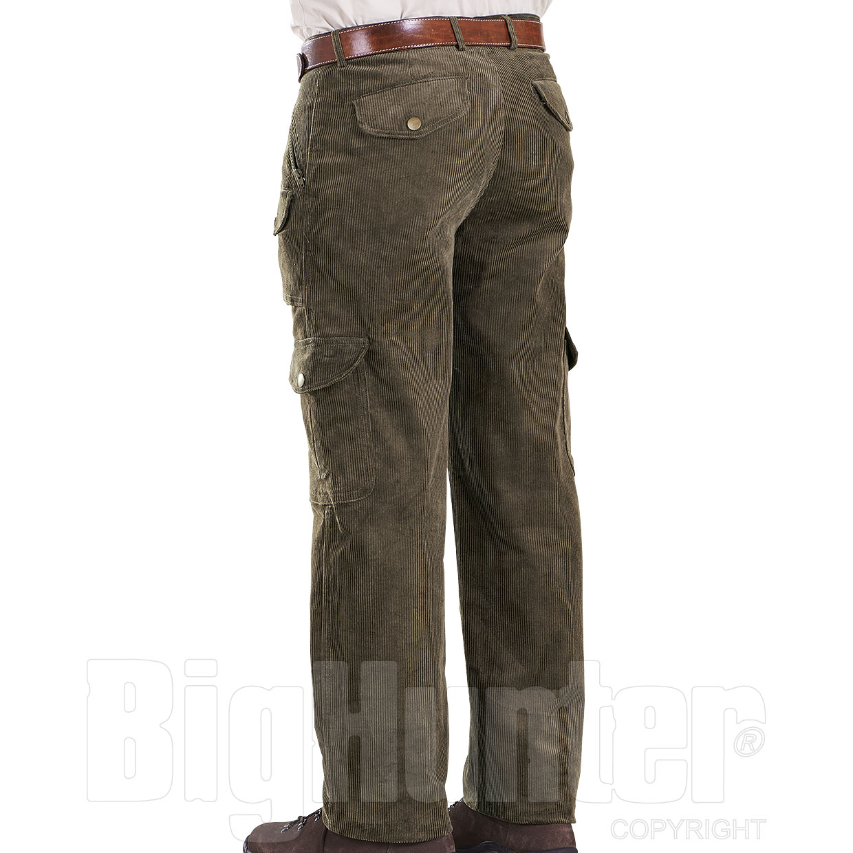 Caccia-Lederhose pantaloni pantaloni forestale Cargo-Lederhose 1504 caccia NABUK-in pelle verde oliva 