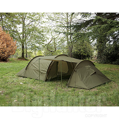 Tenda da Campeggio con Veranda Adventure Green 3 Posti