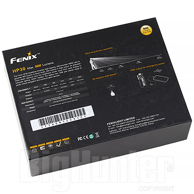 Lampada Frontale Fenix HP30 900 Lumen
