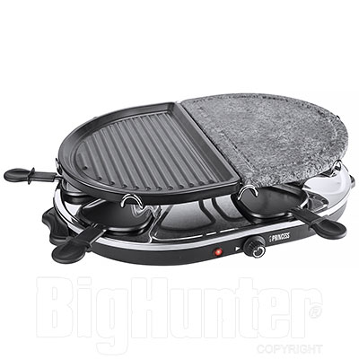 Raclette 8 Oval Stone & Grill Party Princess