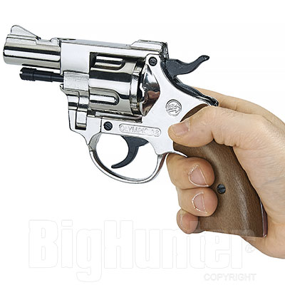 Revolver a Salve Olympic 38 Calibro 380 Nickel Bruni