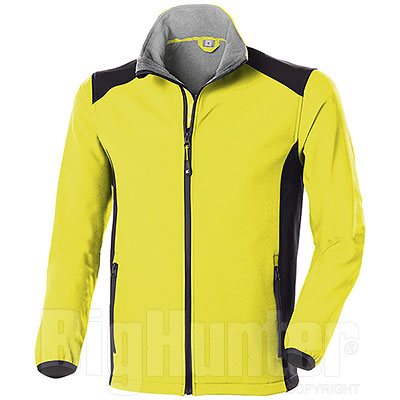 Giacca Softshell Bicolor Yellow Fluo-Black