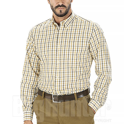 Camicia Beretta Drip Dry Brown & Yellow