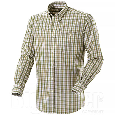 Camicia Beretta Drip Dry Green Beige Check